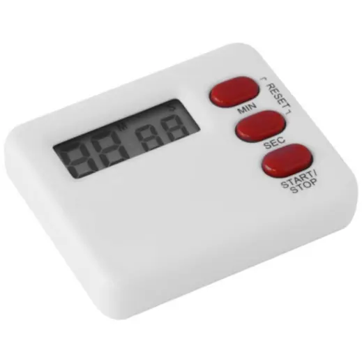 Countup and Countdown Timer White Flat